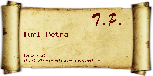 Turi Petra névjegykártya