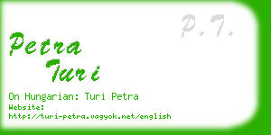 petra turi business card